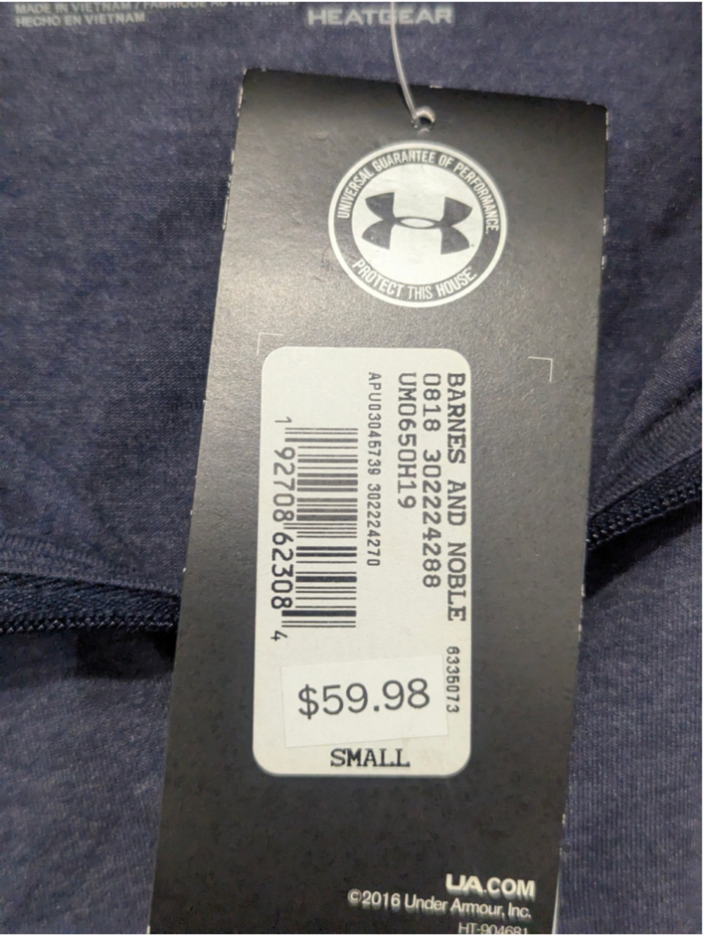 SNHU Penmen NWT Long Sleeve 1/4 zip shirt Small Under Armour - Picture 4 of 12